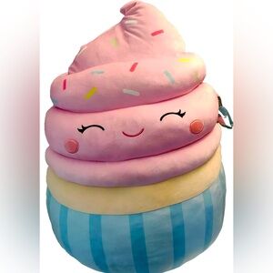 Squishmallows 24 x 30" Diedre the Cupcake, Soft Jumbo Huge Extra Large Plush NWT